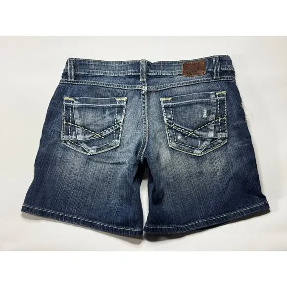 BKE Women's Blue Denim Shorts - Picture 2 of 6